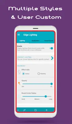Edge Lighting Galaxy Dynamic android App screenshot 1